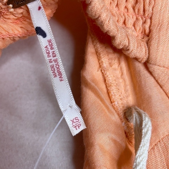 Free People The Endless Summer Peach My Long Time Love Maxi Halter Dress Size XS - Picture 9 of 9